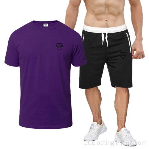 2 PCs Define Fato de Treino Masculino